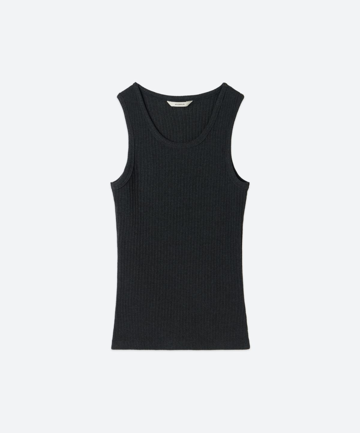 문선 아카이브(MOONSUN ARCHIVE) UNISEX, Basic Ribbed Sleeveless / Charcoal
