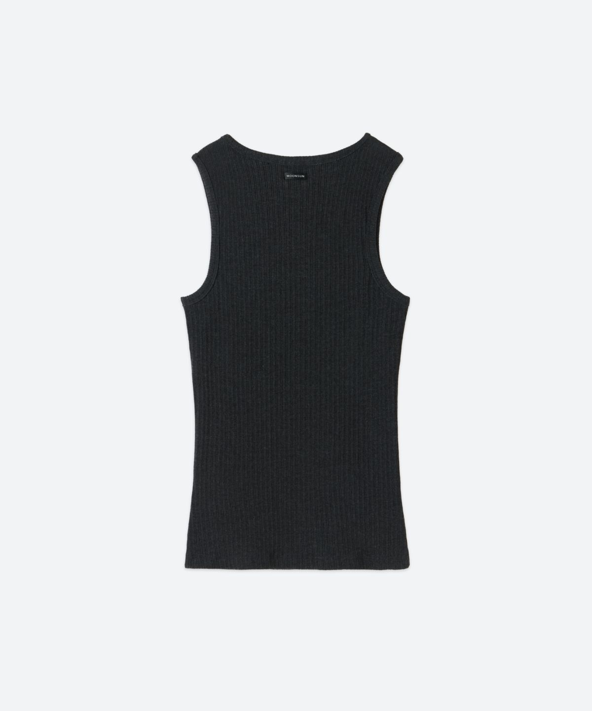 문선 아카이브(MOONSUN ARCHIVE) UNISEX, Basic Ribbed Sleeveless / Charcoal