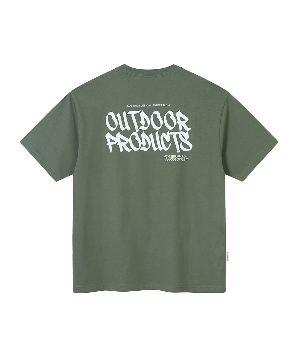 아웃도어 프로덕츠(OUTDOOR PRODUCTS) LOGO HALF SLEEVES (LIGHT KHAKI)