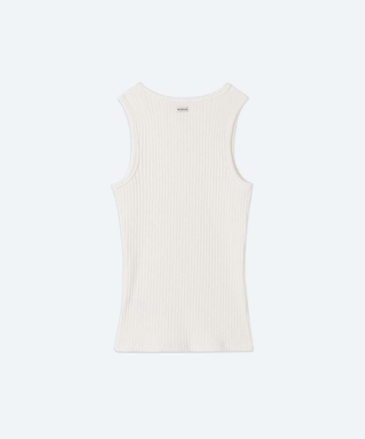 문선 아카이브(MOONSUN ARCHIVE) UNISEX, Basic Ribbed Sleeveless / White