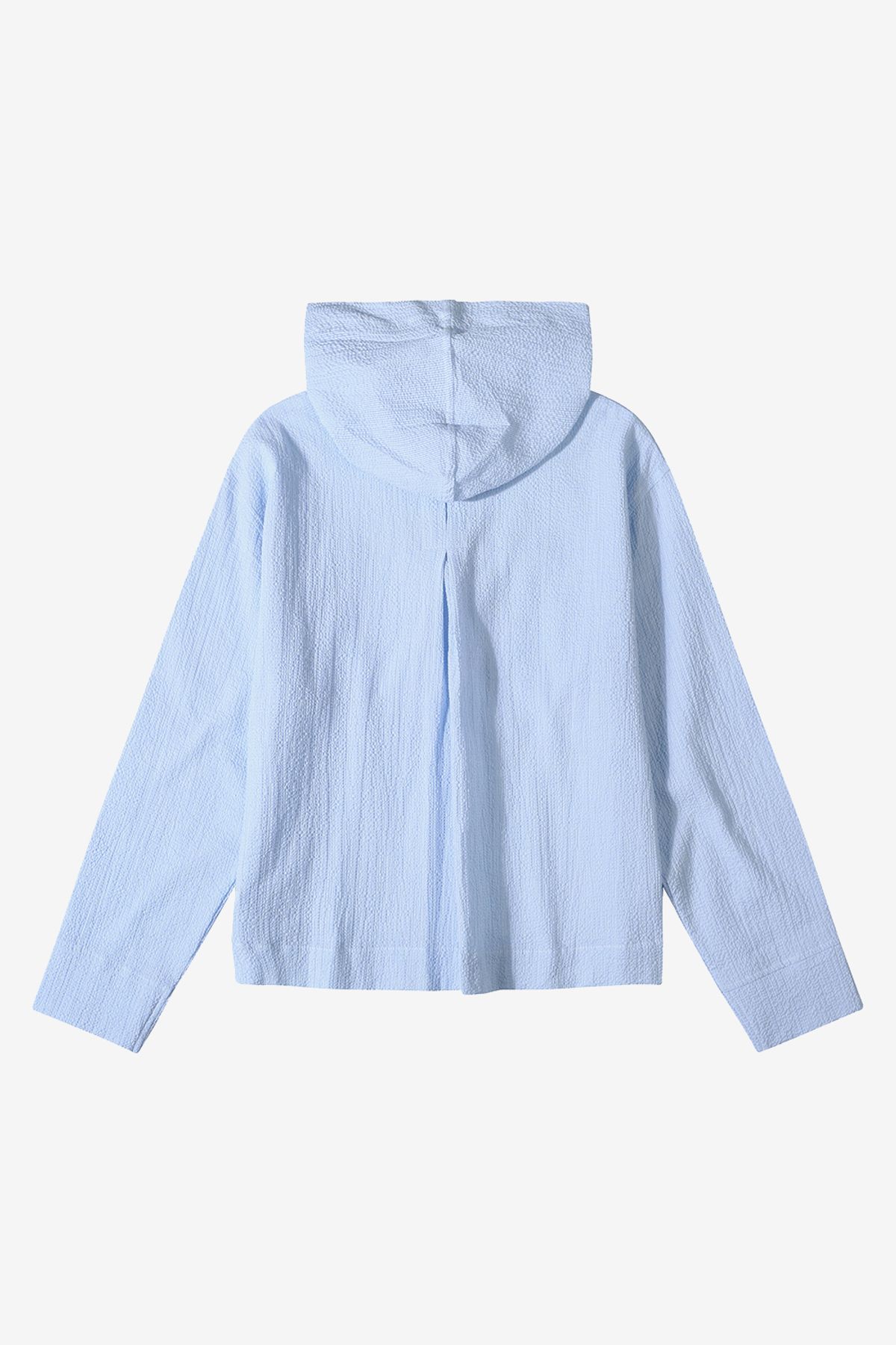 르몽생미셸(LE MONT ST MICHEL) COODY - STRIPED HOODED SHIRT_Blue