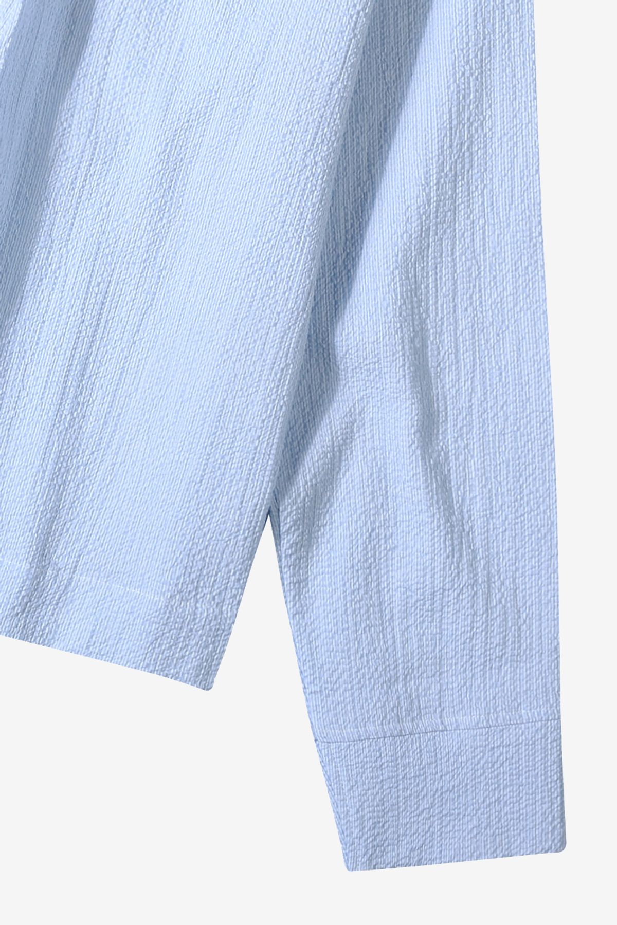 르몽생미셸(LE MONT ST MICHEL) COODY - STRIPED HOODED SHIRT_Blue