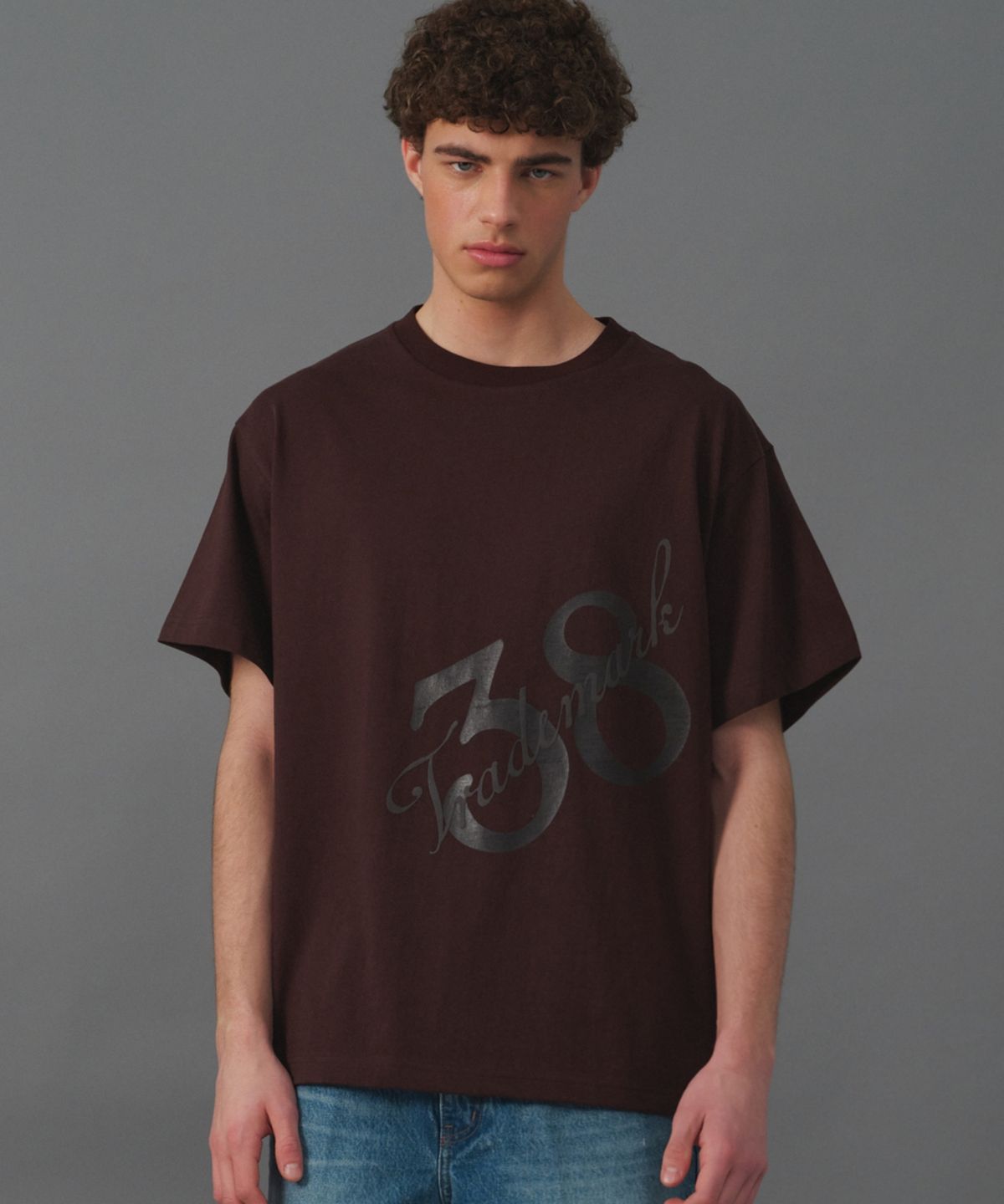 문선 아카이브(MOONSUN ARCHIVE) M.C UNISEX, 38TM Oversized T-Shirt / Brown