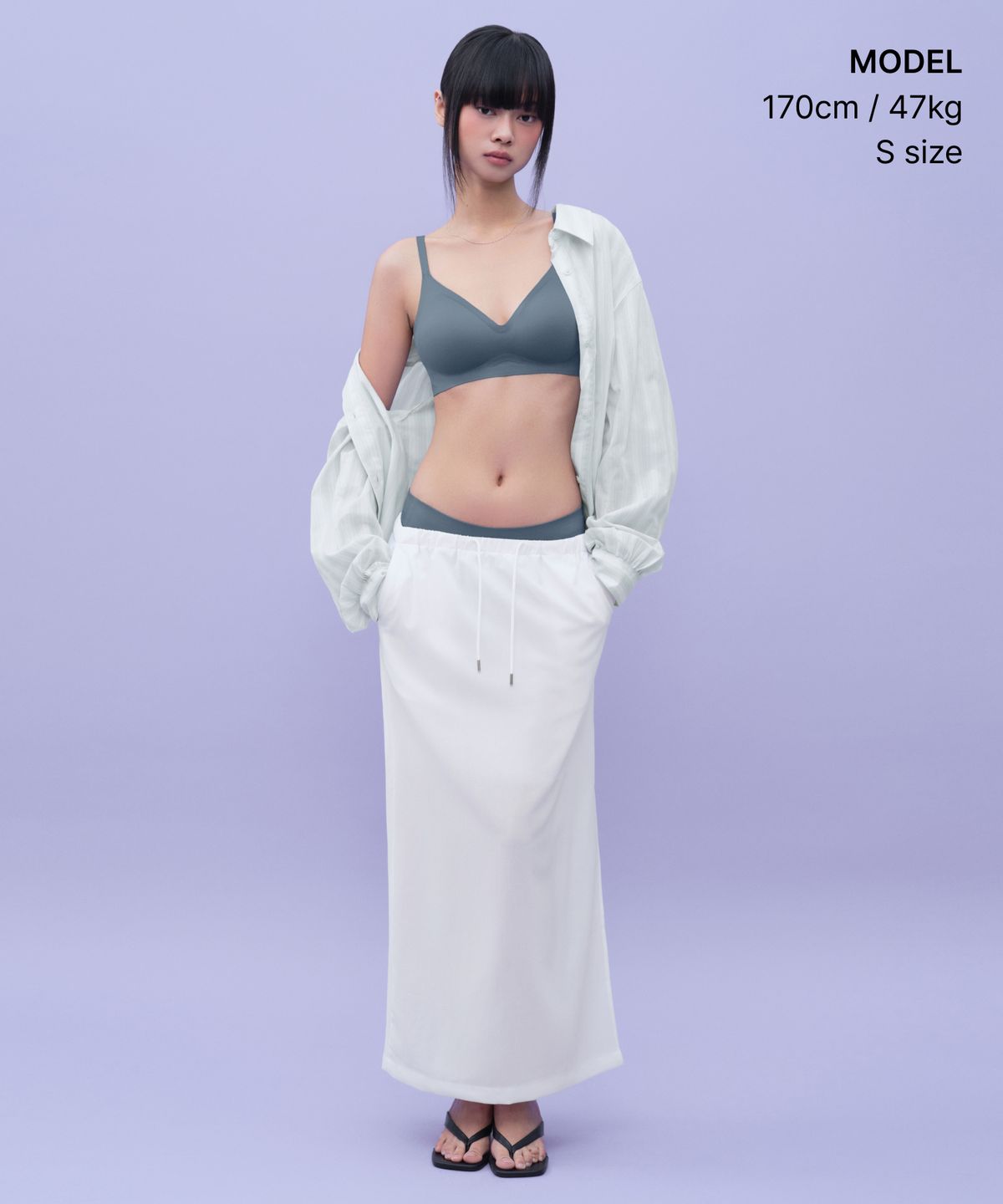 무신사 스탠다드 우먼(MUSINSA STANDARD WOMAN) 우먼즈 심리스 라이트 볼륨 브라 [피콕 블루]