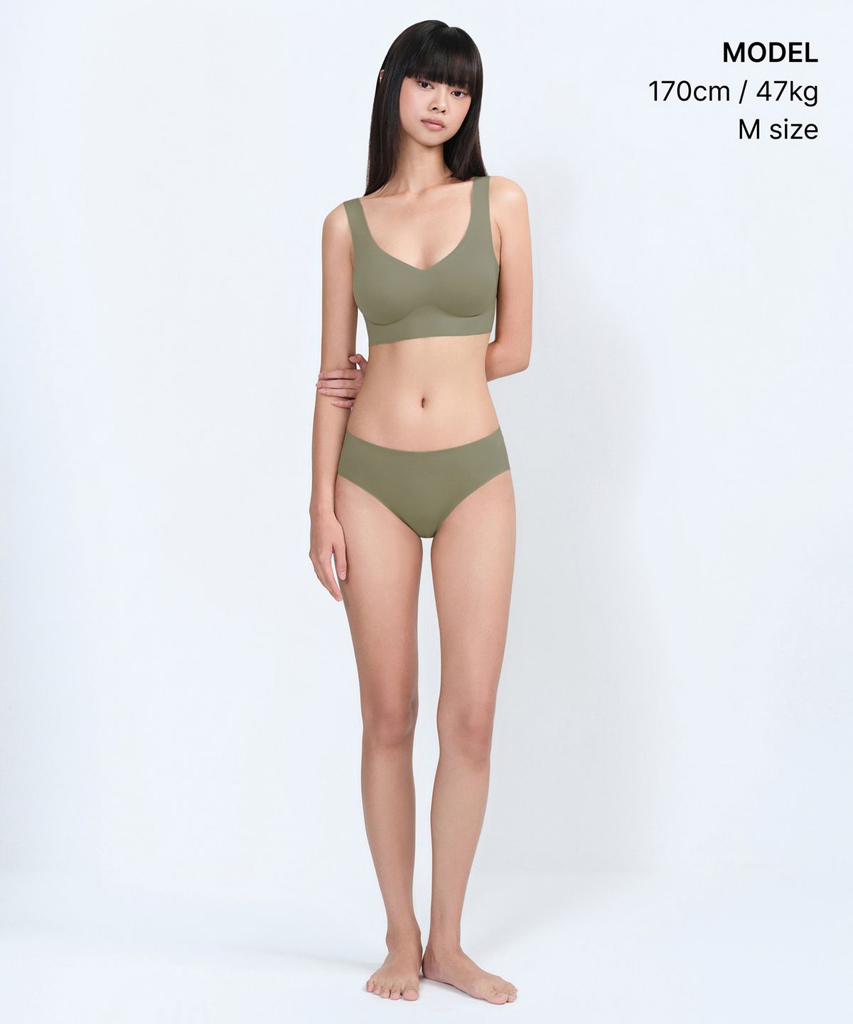 무신사 스탠다드 우먼(MUSINSA STANDARD WOMAN) 우먼즈 컴포트 심리스 브라 [세이지]