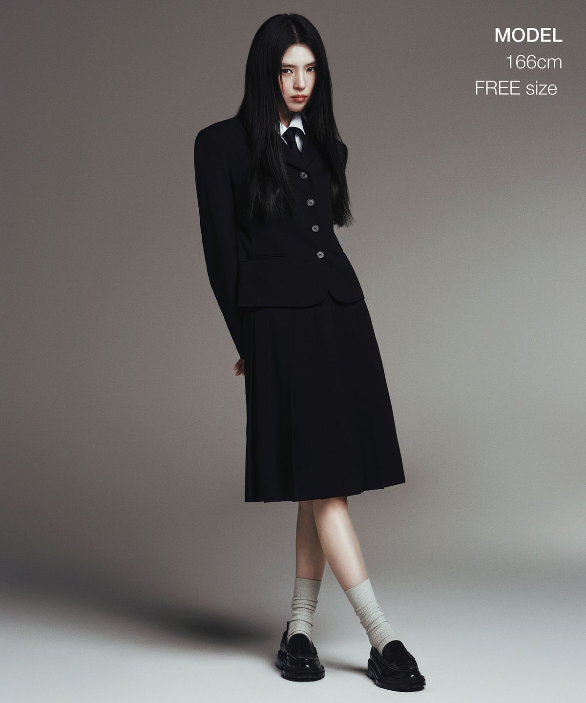 무신사 스탠다드 우먼(MUSINSA STANDARD WOMAN) 우먼즈 실크 슬래시 컷 넥타이 [블랙]