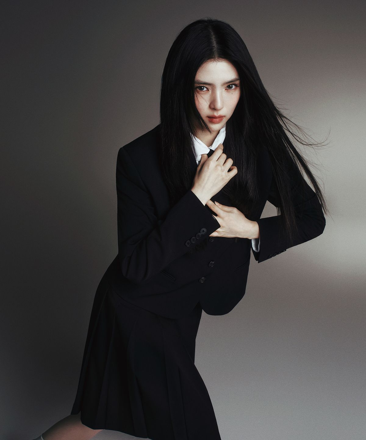 무신사 스탠다드 우먼(MUSINSA STANDARD WOMAN) 우먼즈 실크 슬래시 컷 넥타이 [블랙]