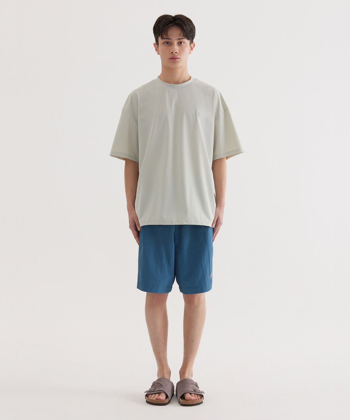 커버낫(COVERNAT) 심볼 쿨 테크 티셔츠 Light Khaki
