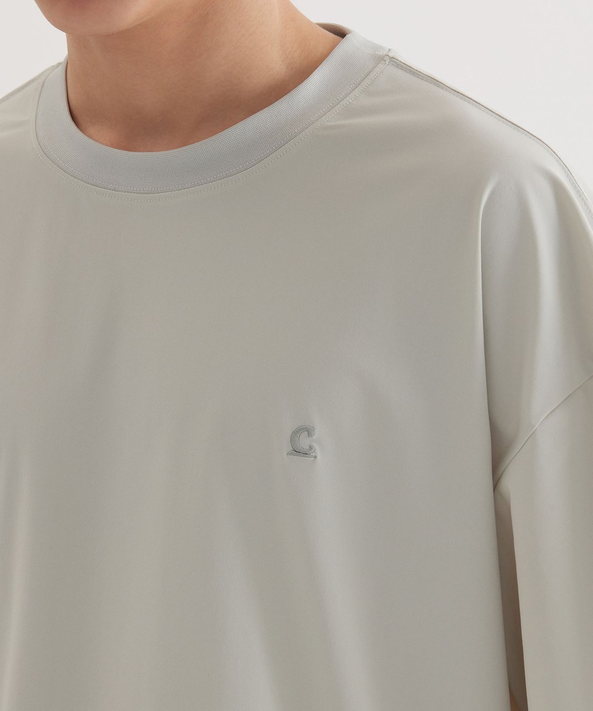 커버낫(COVERNAT) 심볼 쿨 테크 티셔츠 Light Khaki