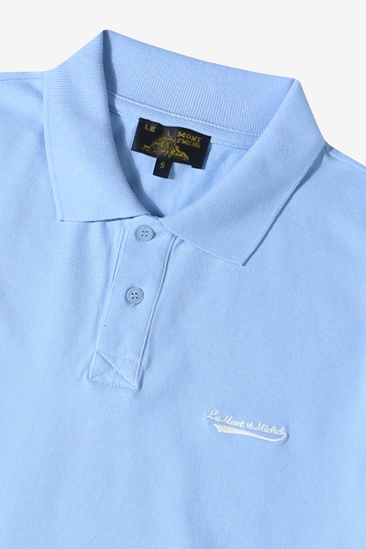 르몽생미셸(LE MONT ST MICHEL) TOUNY - POLO PATCH T-shirt_Light Blue