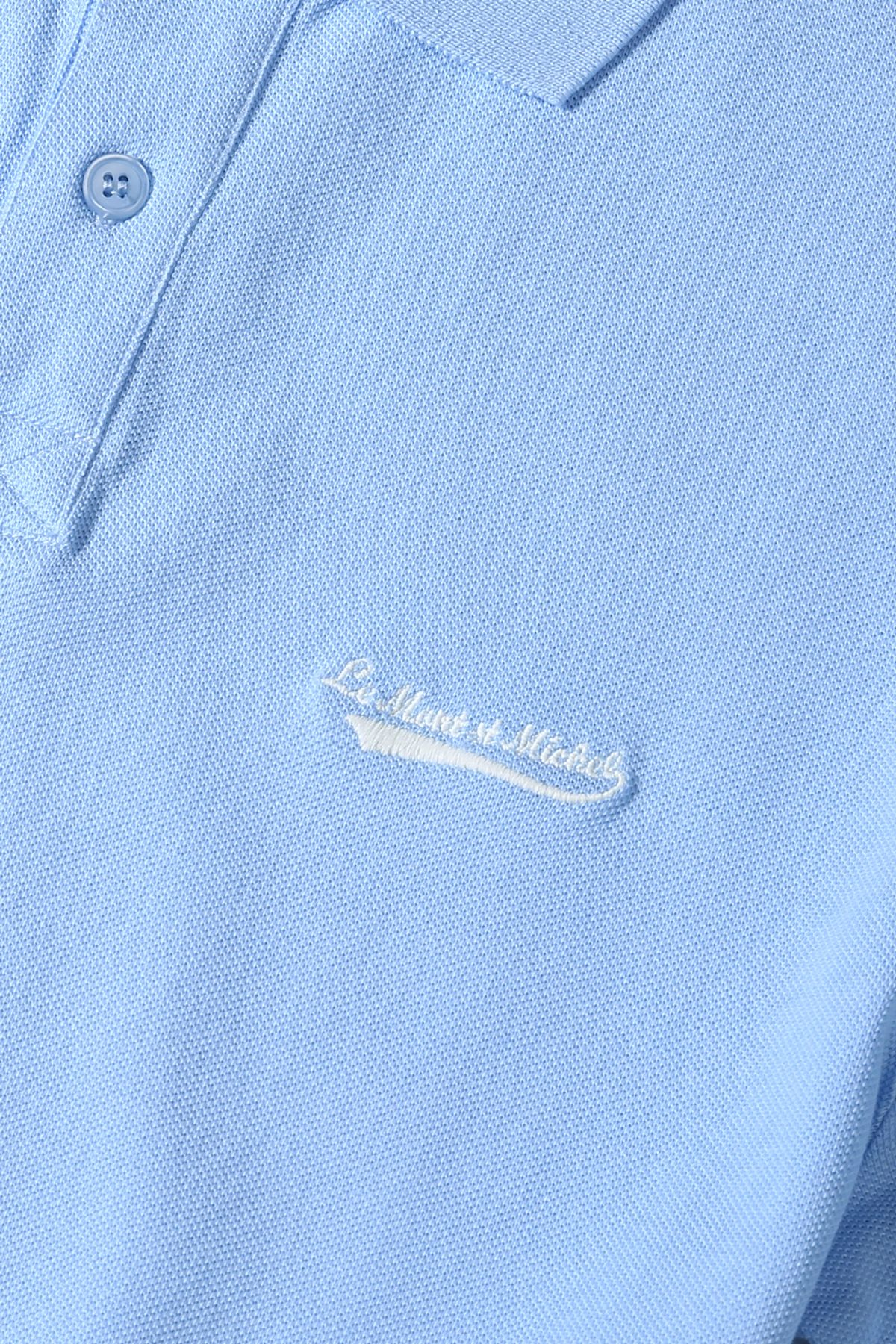 르몽생미셸(LE MONT ST MICHEL) TOUNY - POLO PATCH T-shirt_Light Blue