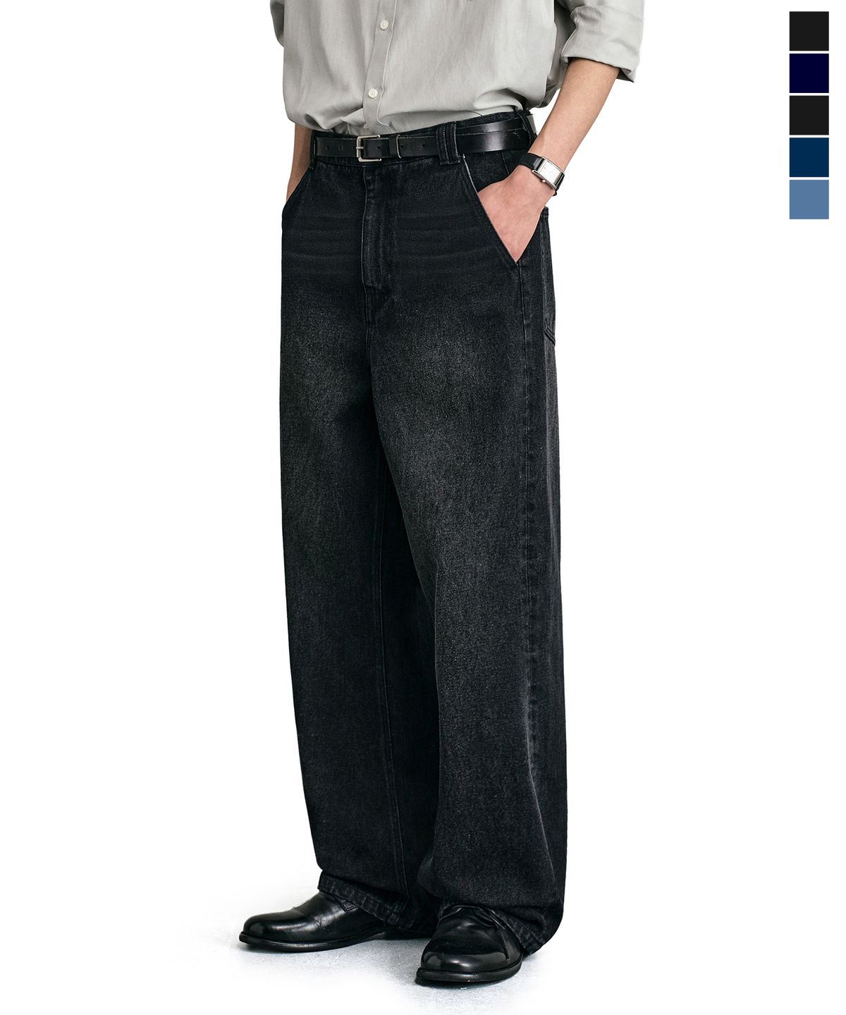 데케트(DECET) [패션플래닛X데케트][올시즌]Relaxed Wide Denim Jeans DCPT064