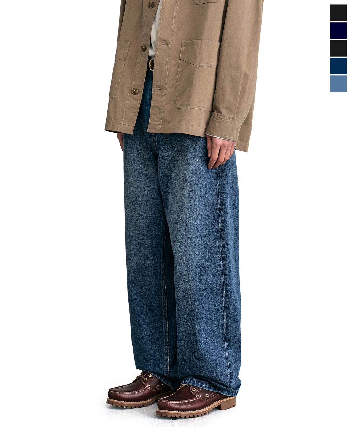 데케트(DECET) [패션플래닛X데케트][올시즌]Relaxed Wide Denim Jeans DCPT064