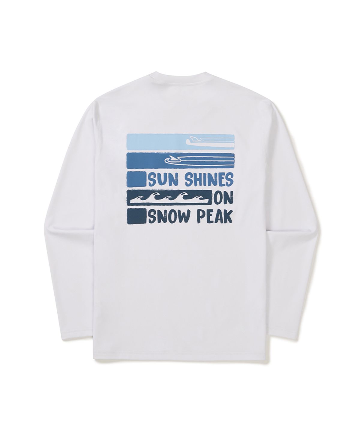 스노우피크 어패럴(SNOWPEAK APPAREL) 워터 그래픽 래쉬가드 (S25MMWSW08) White