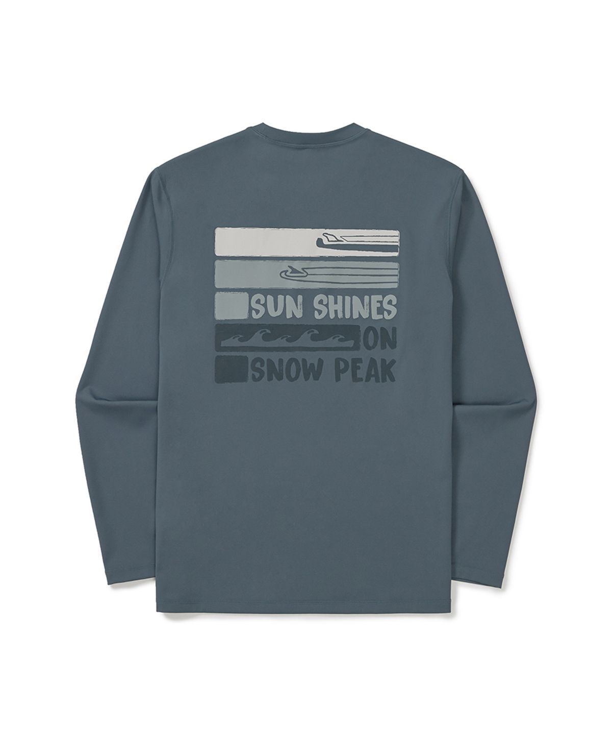 스노우피크 어패럴(SNOWPEAK APPAREL) 워터 그래픽 래쉬가드 (S25MMWSW08) Pastel Blue