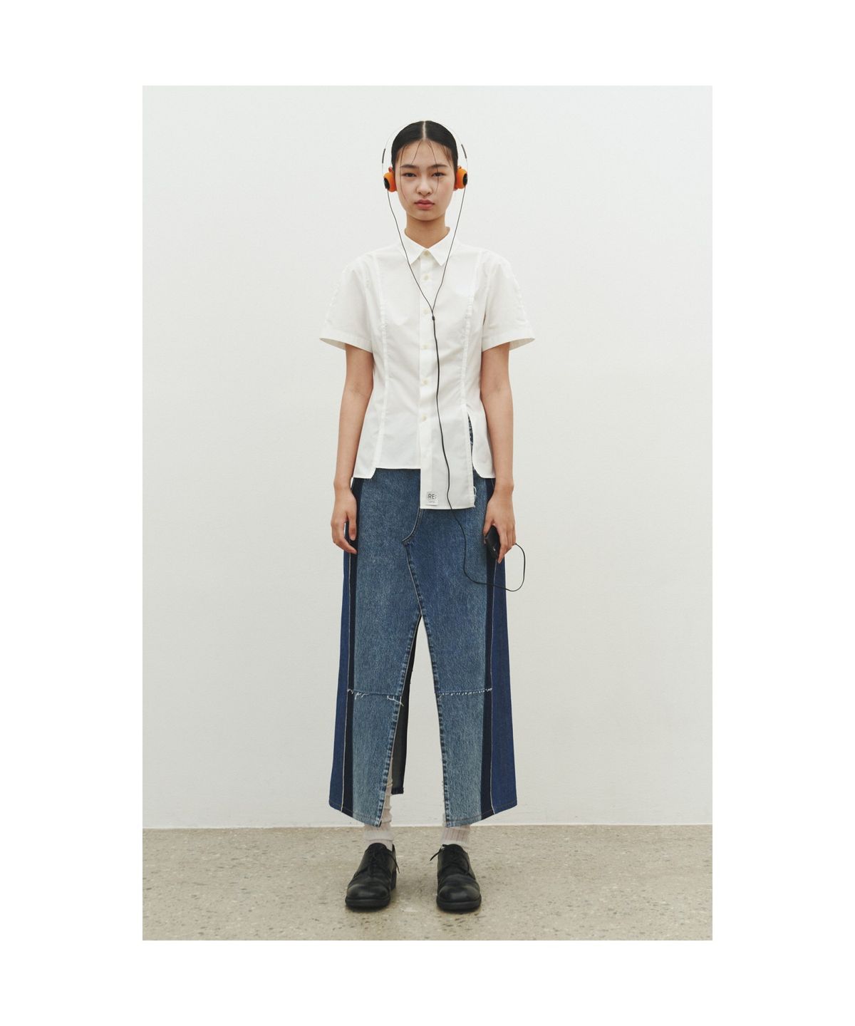 래코드(RECODE) Slit Detail Shirt_RQSAM25569WHX