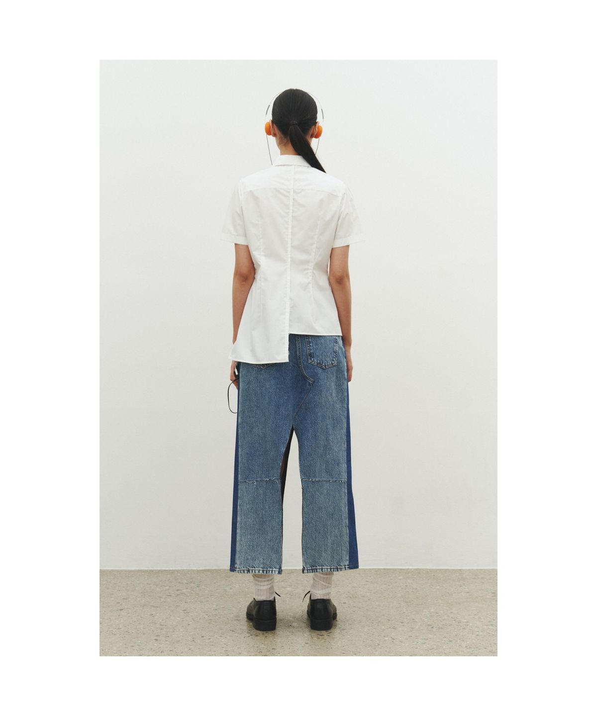 래코드(RECODE) Slit Detail Shirt_RQSAM25569WHX