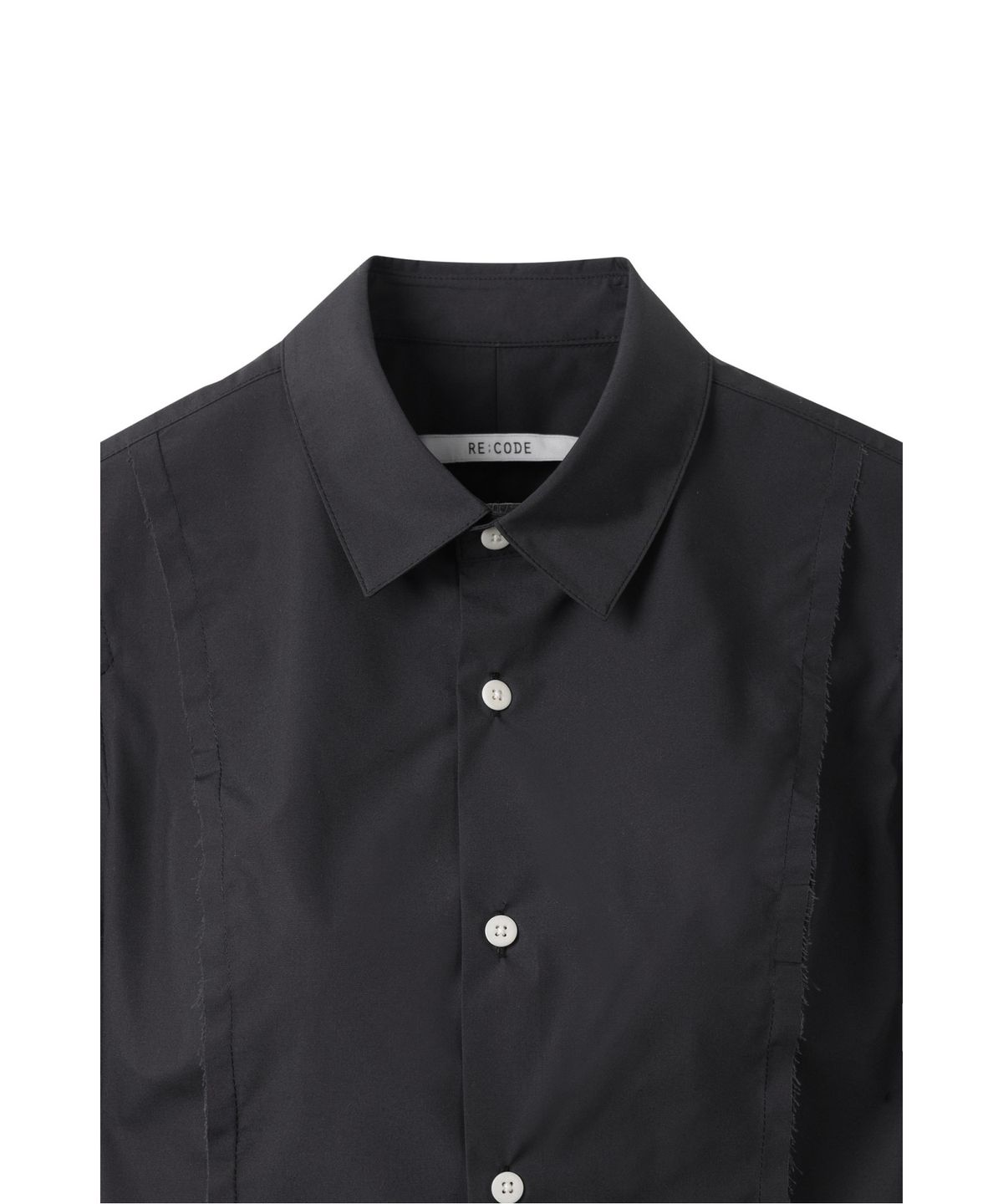 래코드(RECODE) Slit Detail Shirt_RQSAM25569BKX