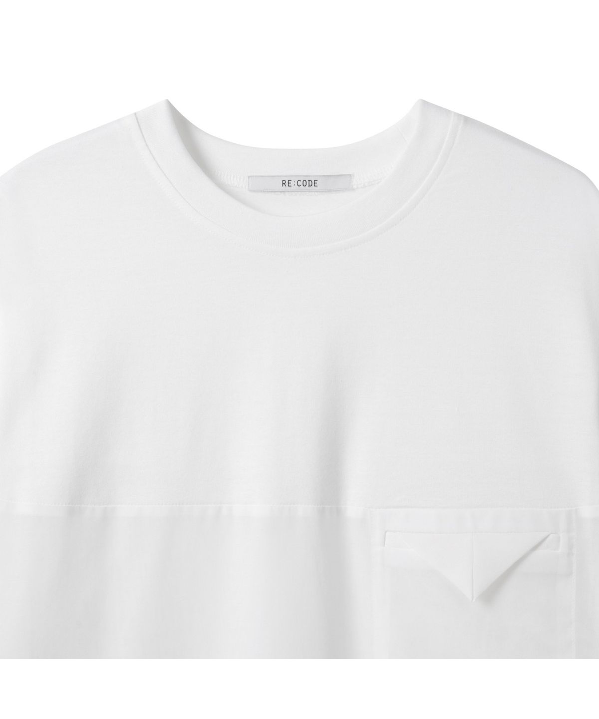 래코드(RECODE) Jersey Sheer Top_RQTAM25574WHX