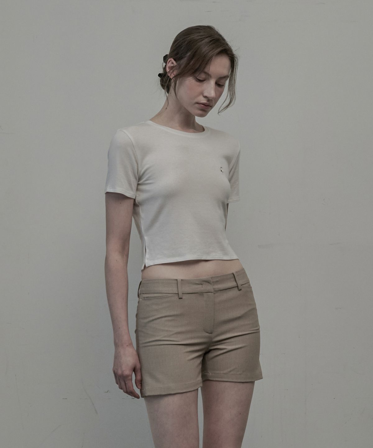 마우솔레움(MAU SOLEUM) Mist Half-Sleeve T-Shirt - White