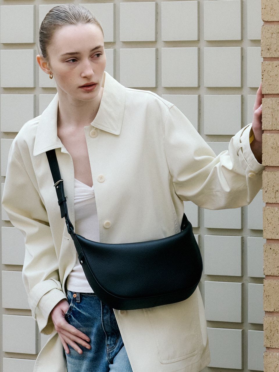 【DE MERIEL】 Elise Hobo Bag Small MUSINSA | DEMERIEL Elise Hobo Bag Small Black