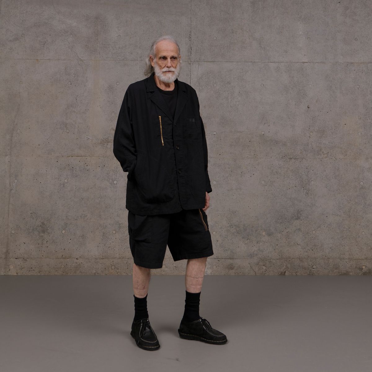 본로우(BONRROW) C/HEMP ZIP SHORTS