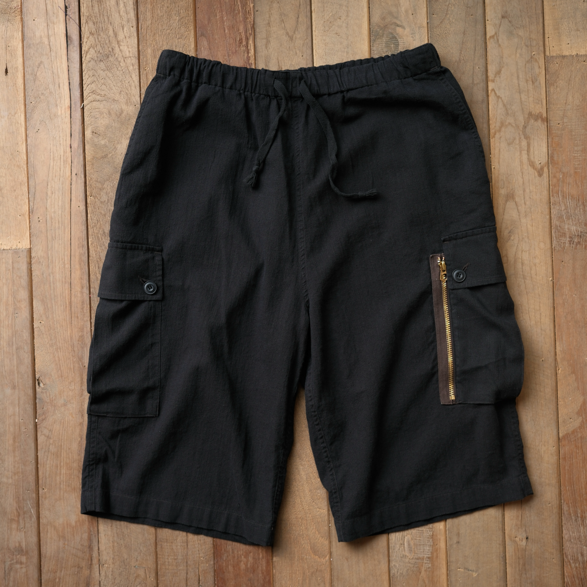 본로우(BONRROW) C/HEMP ZIP SHORTS