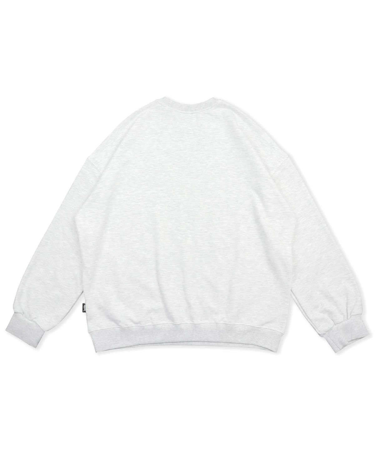 믹쓰제이(MIXXJ) BIKE CREWNECK (WHITE MELANGE)