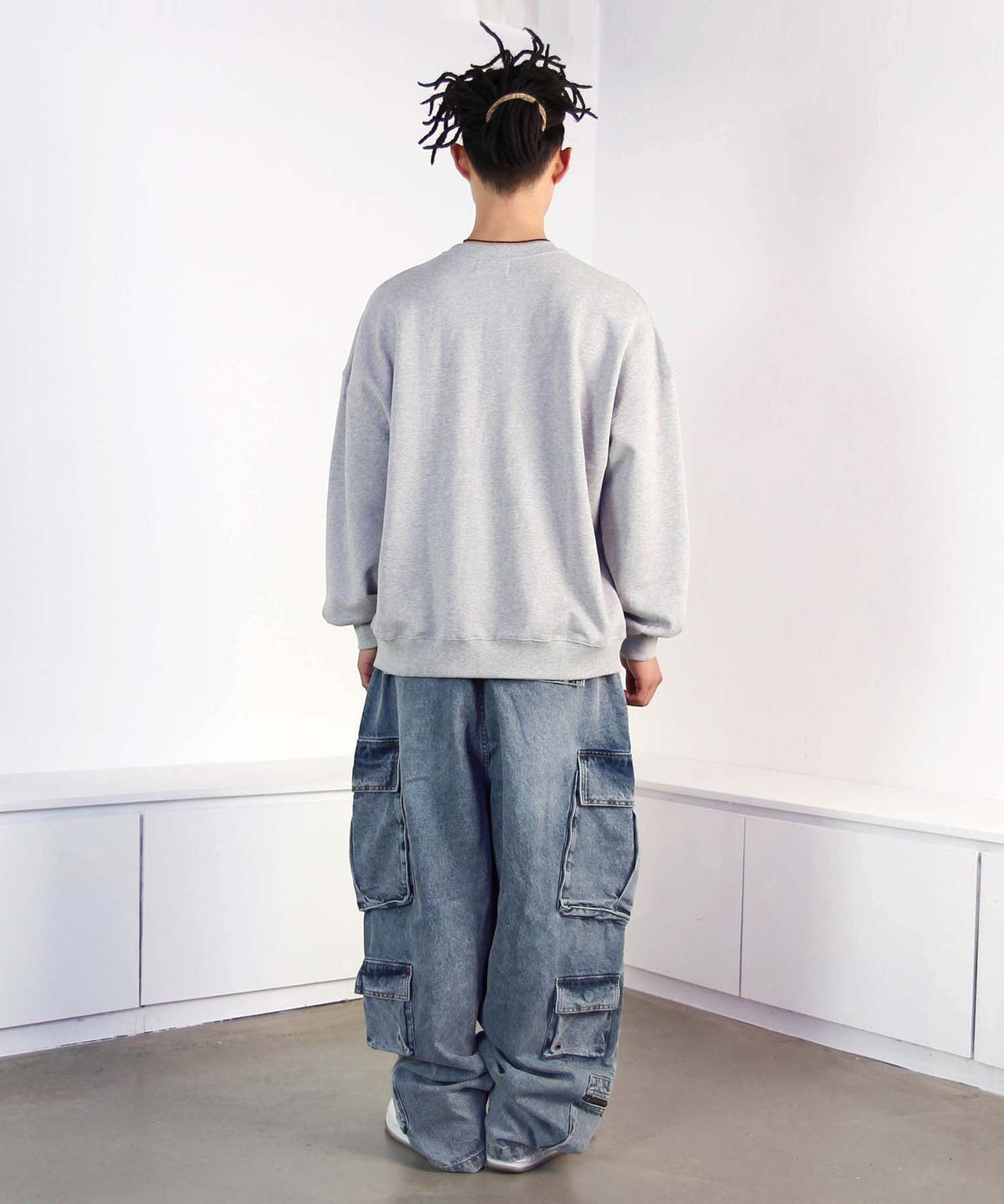 믹쓰제이(MIXXJ) BIKE CREWNECK (GRAY)