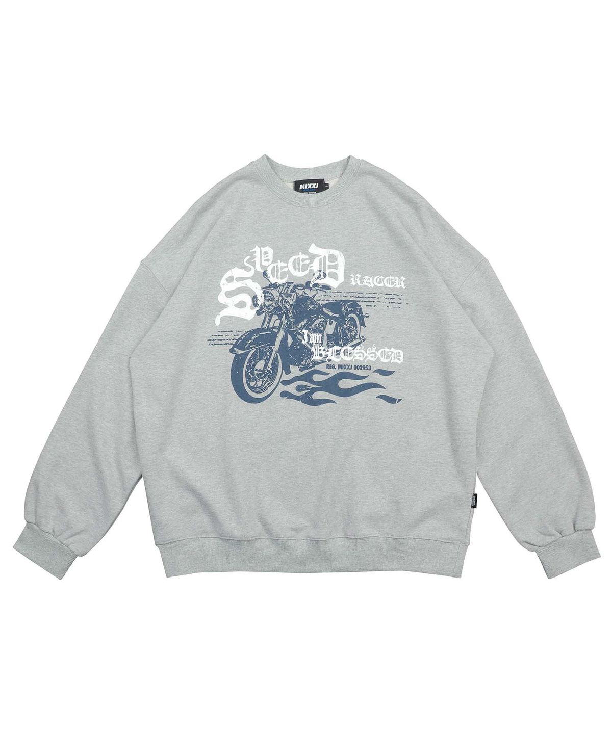 믹쓰제이(MIXXJ) BIKE CREWNECK (GRAY)