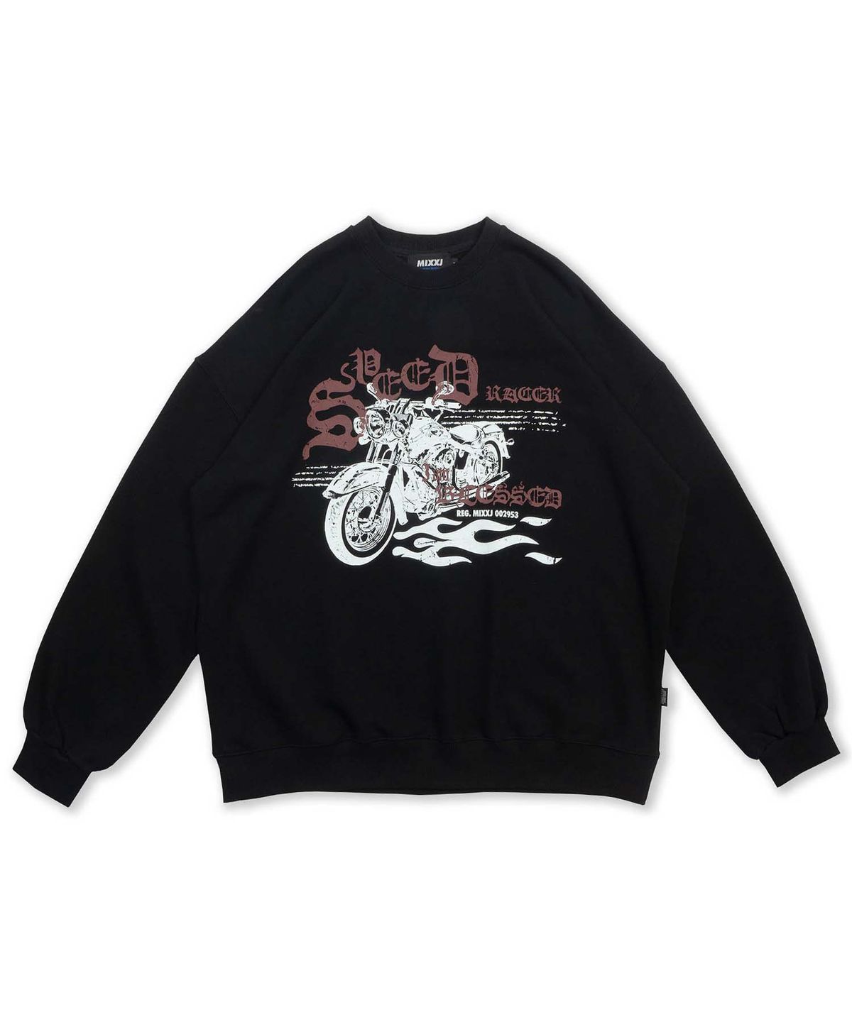 믹쓰제이(MIXXJ) BIKE CREWNECK (BLACK)