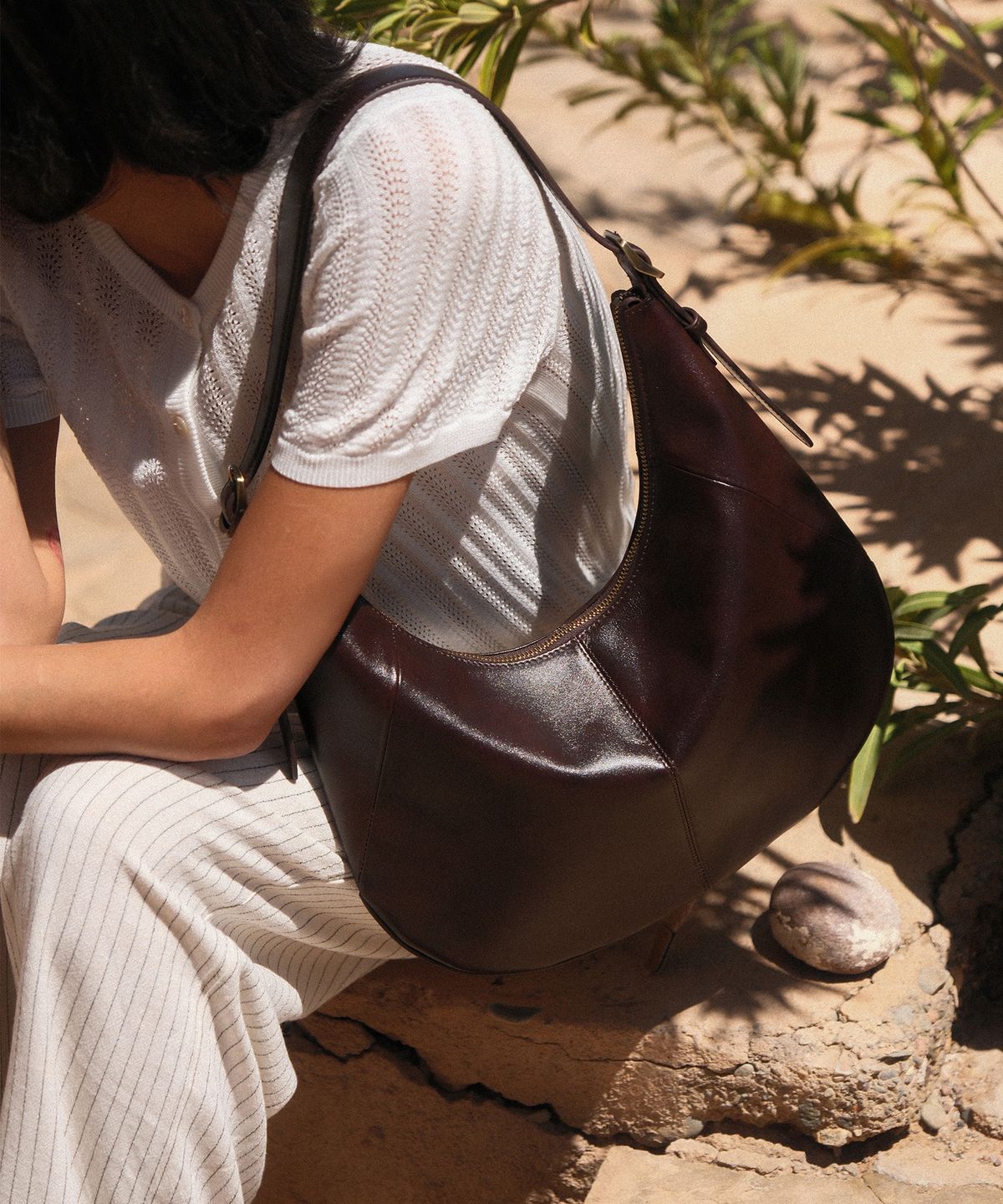 폴뉴아(FOLNUA) MOULE BAG [MARRON VINTAGE]