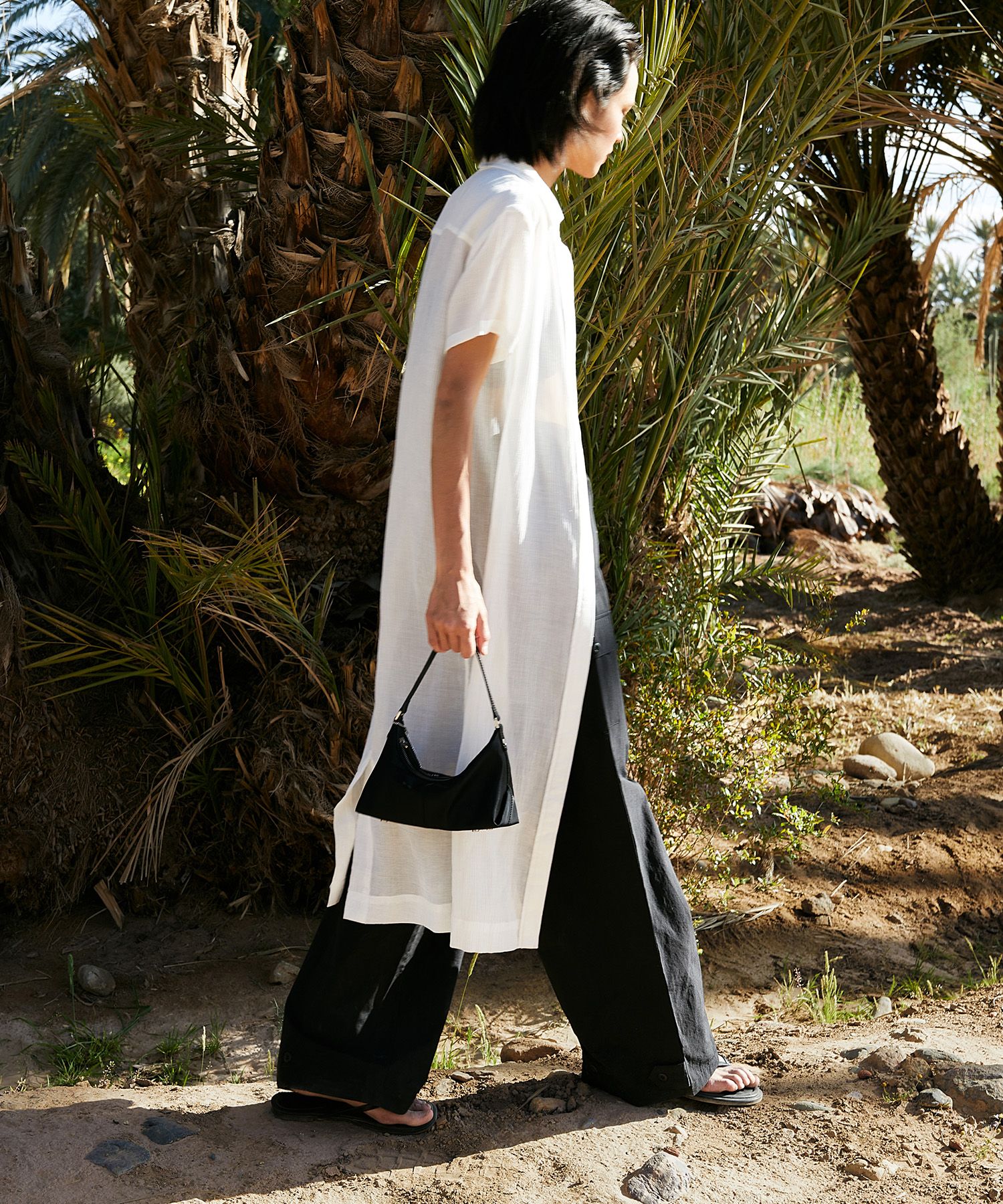 MUSINSA公式 | FOLNUA PETIT BATEAU BAG [BLACK NYLON]