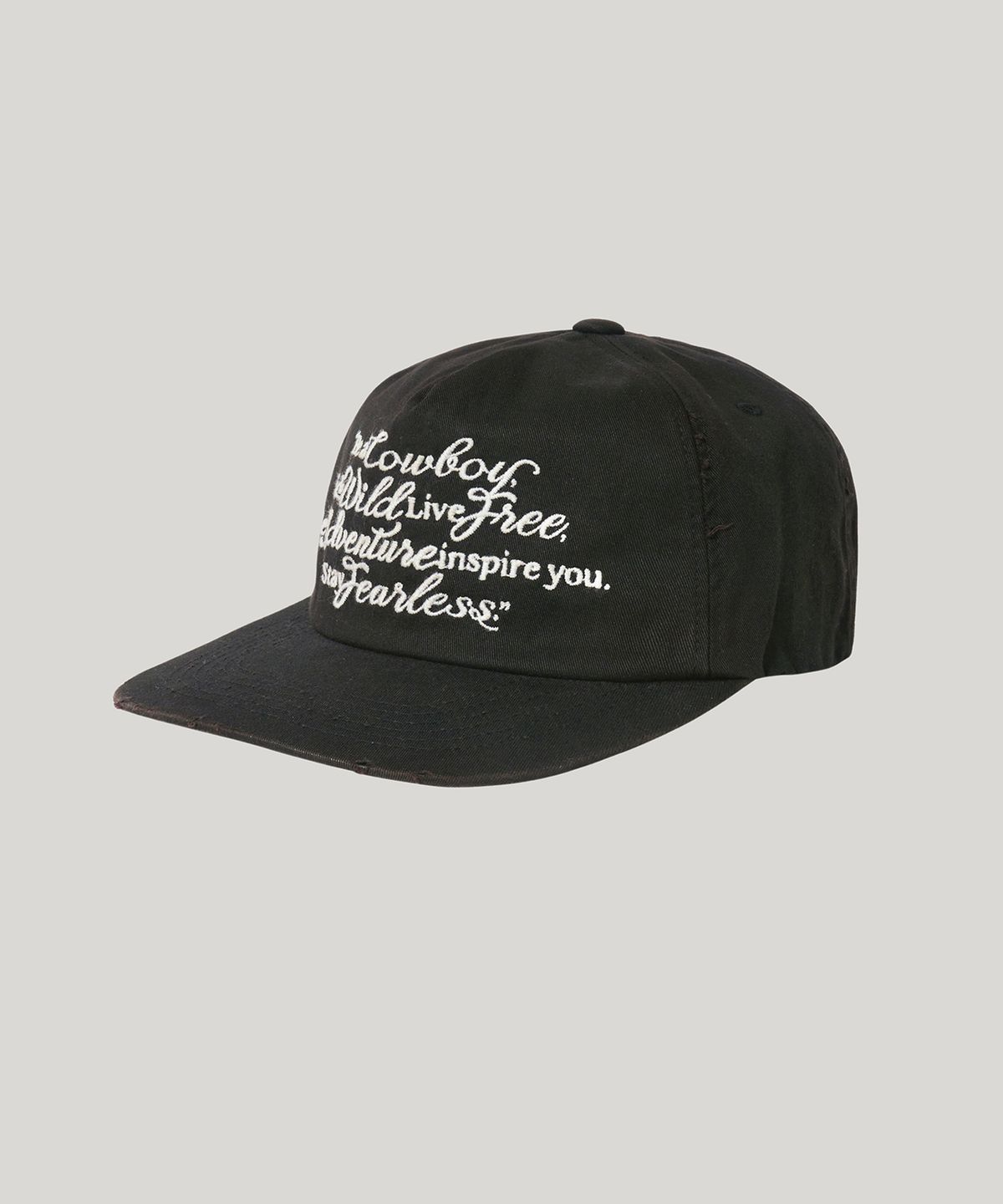 러스틱클럽(RUSTICCLUB) COWBOY MESSAGE CAP_BLACK