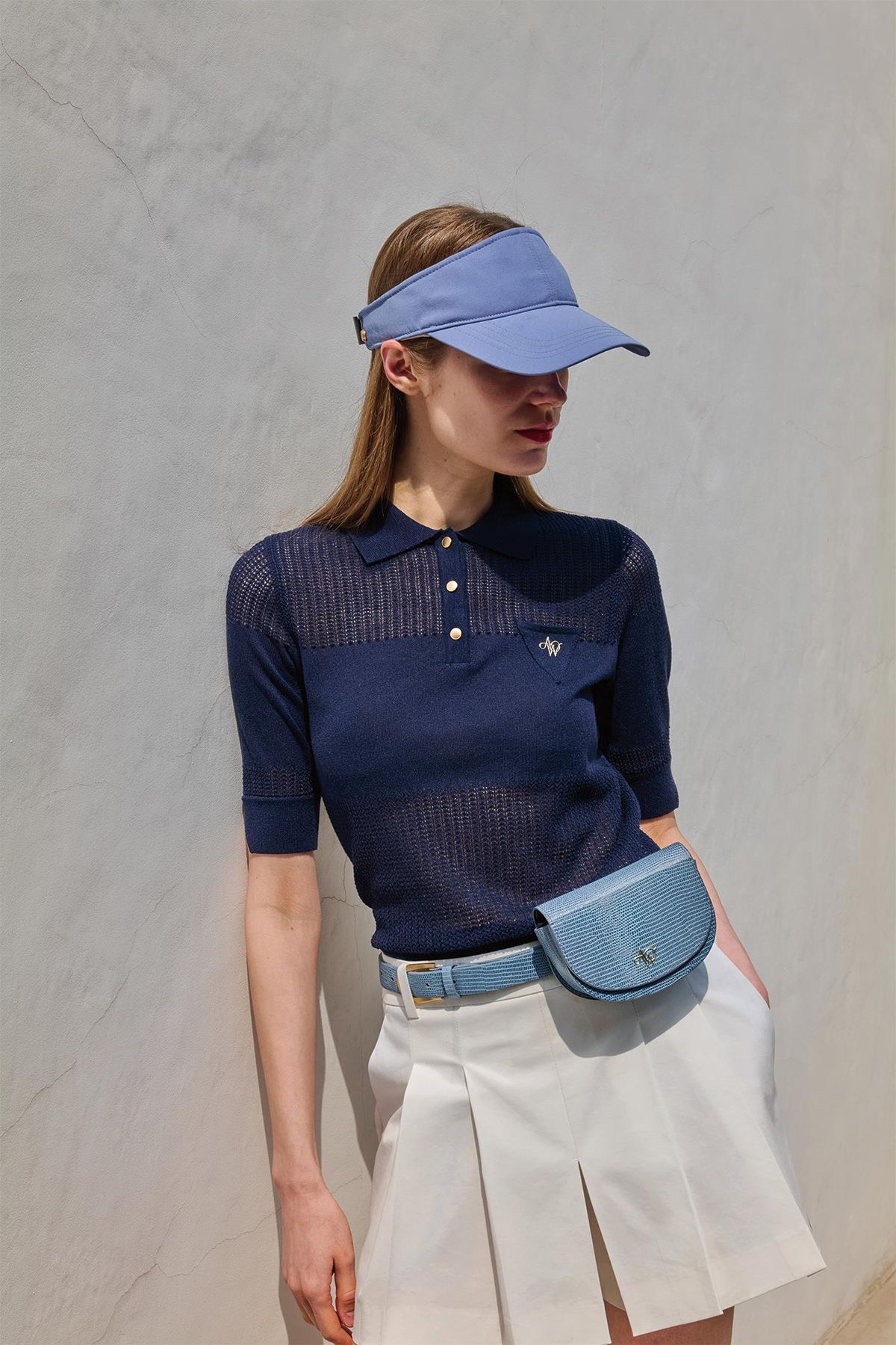 에이오더블유(AOW) LINNEN MESH COMBI KNIT