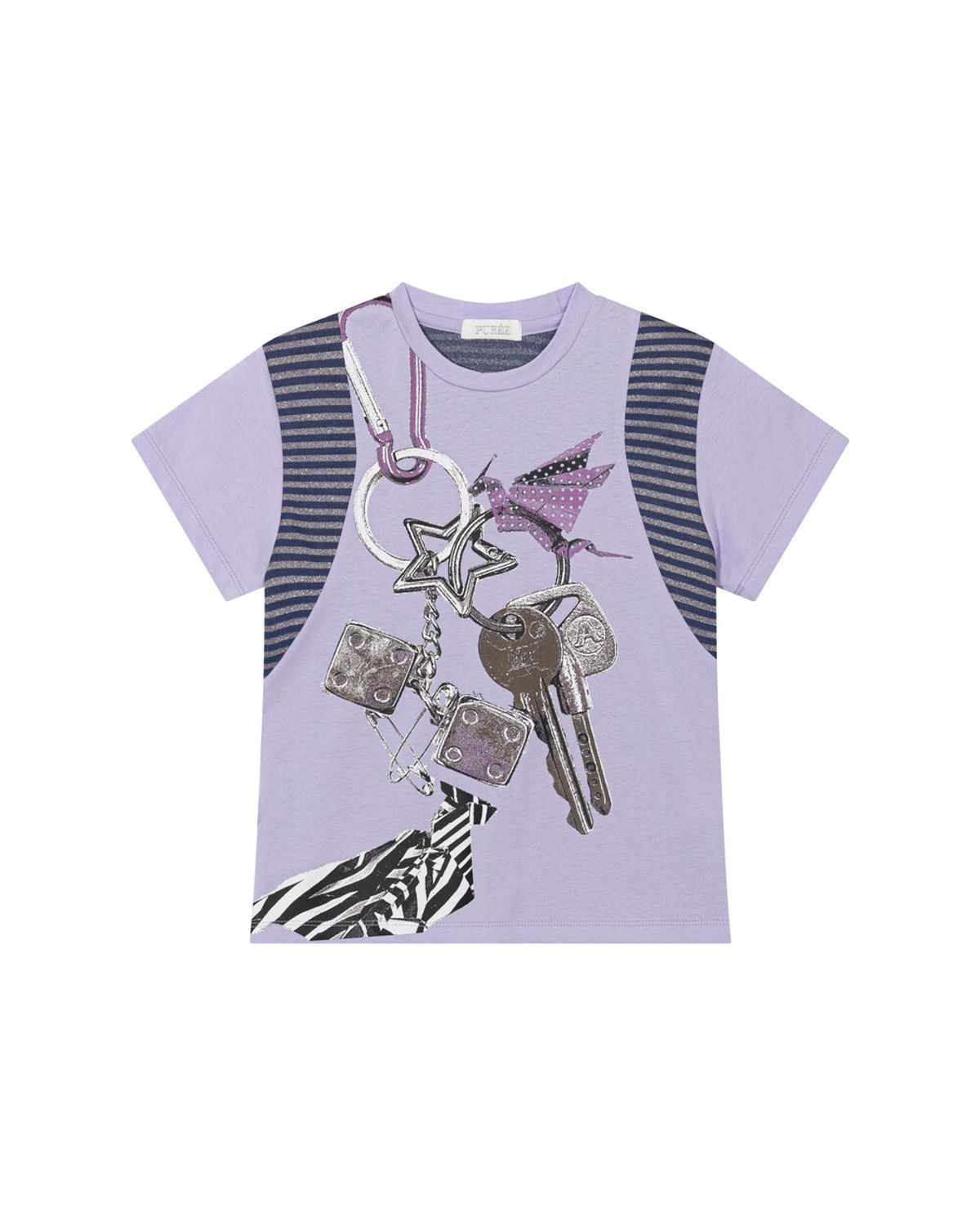 퓨레(PUREE) Keyring baby tee Purple