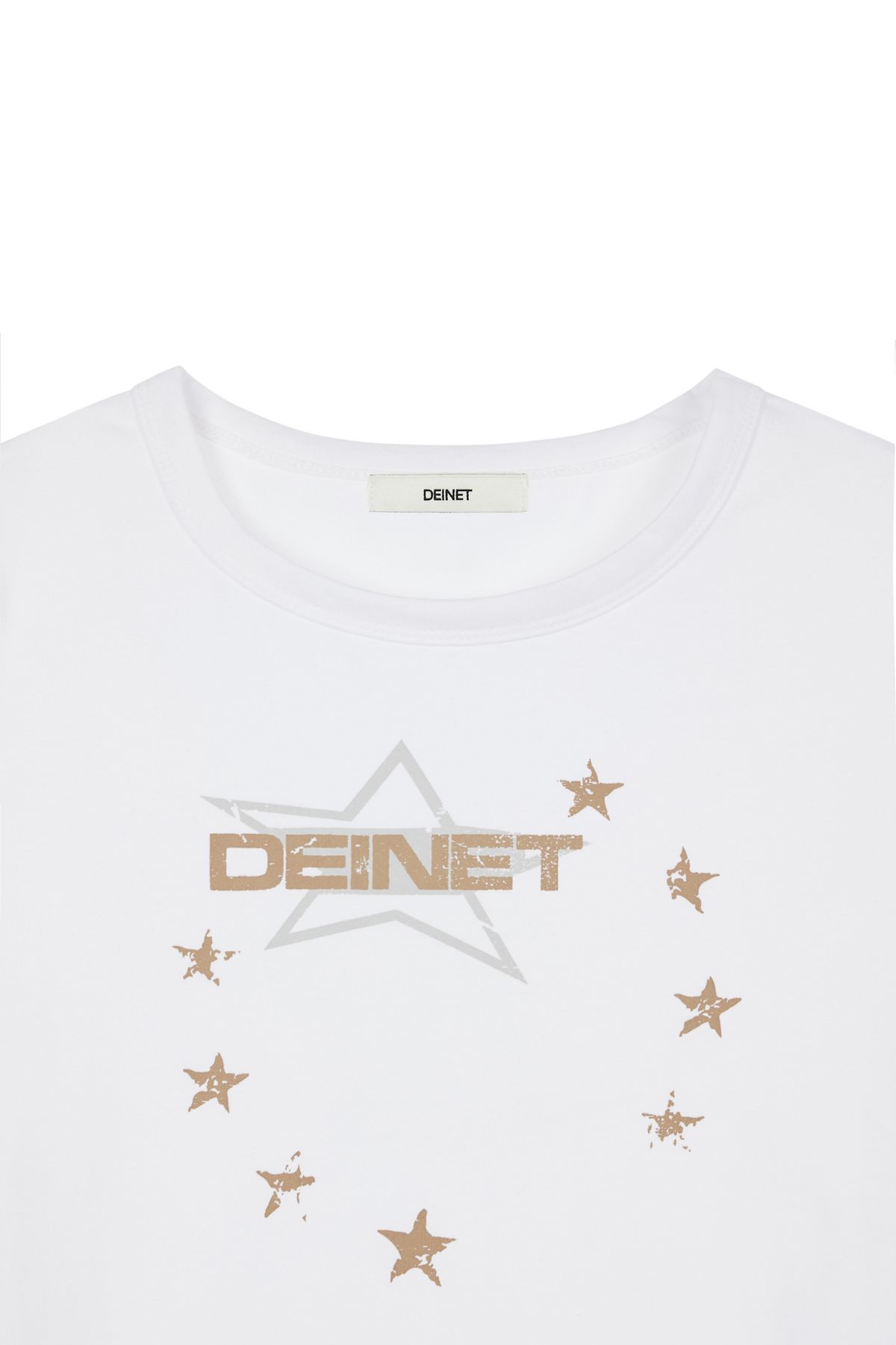 다이닛(DEINET) DEINET STAR GRAPHICS T-SHIRTS IN WHITE