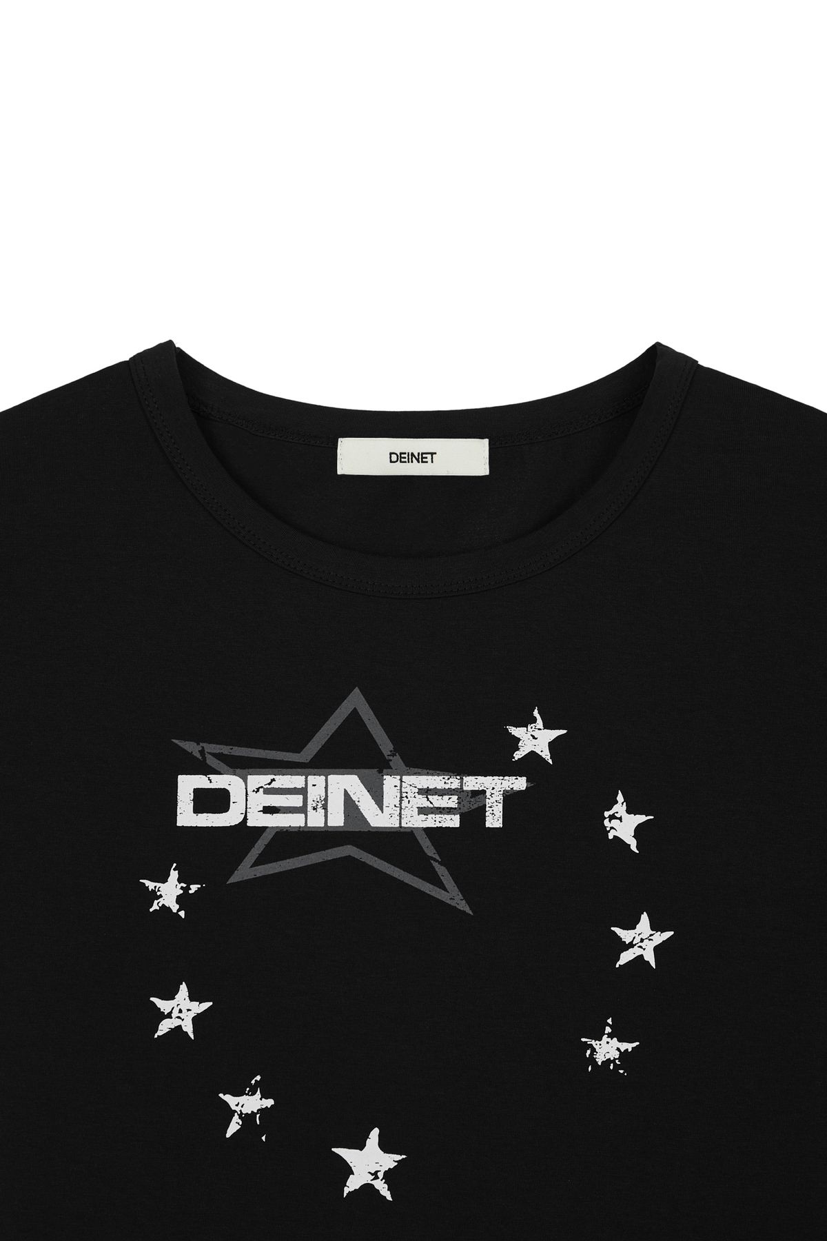 다이닛(DEINET) DEINET STAR GRAPHICS T-SHIRTS IN BLACK