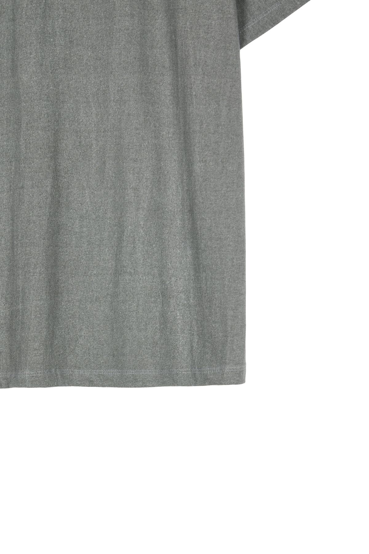 다이닛(DEINET) DEINET LETTERING T-SHIRTS IN CHARCOAL