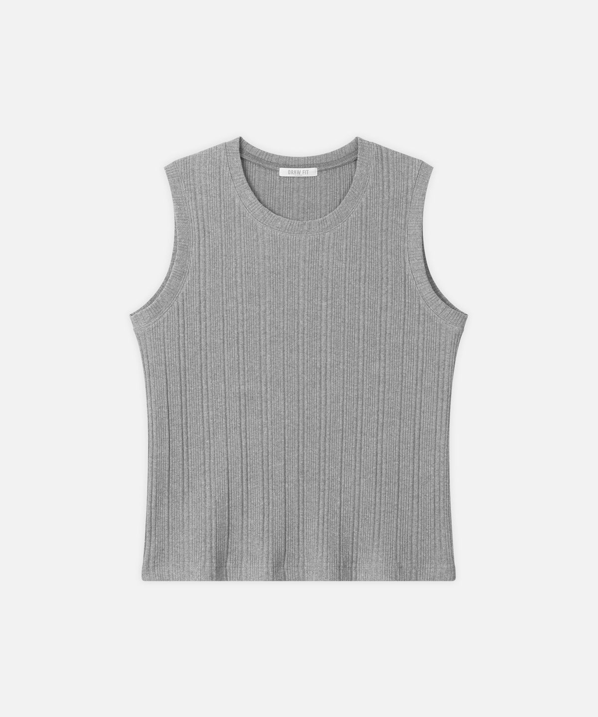드로우핏(DRAW FIT) [DRAW FIT X MANJAE] 리브드 슬리브리스 [MELANGE]