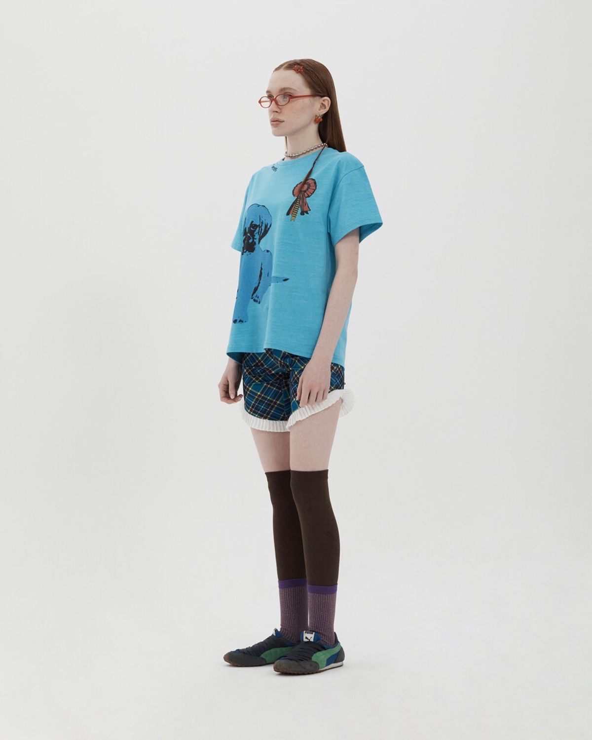 퓨레(PUREE) Shy genes tee Blue
