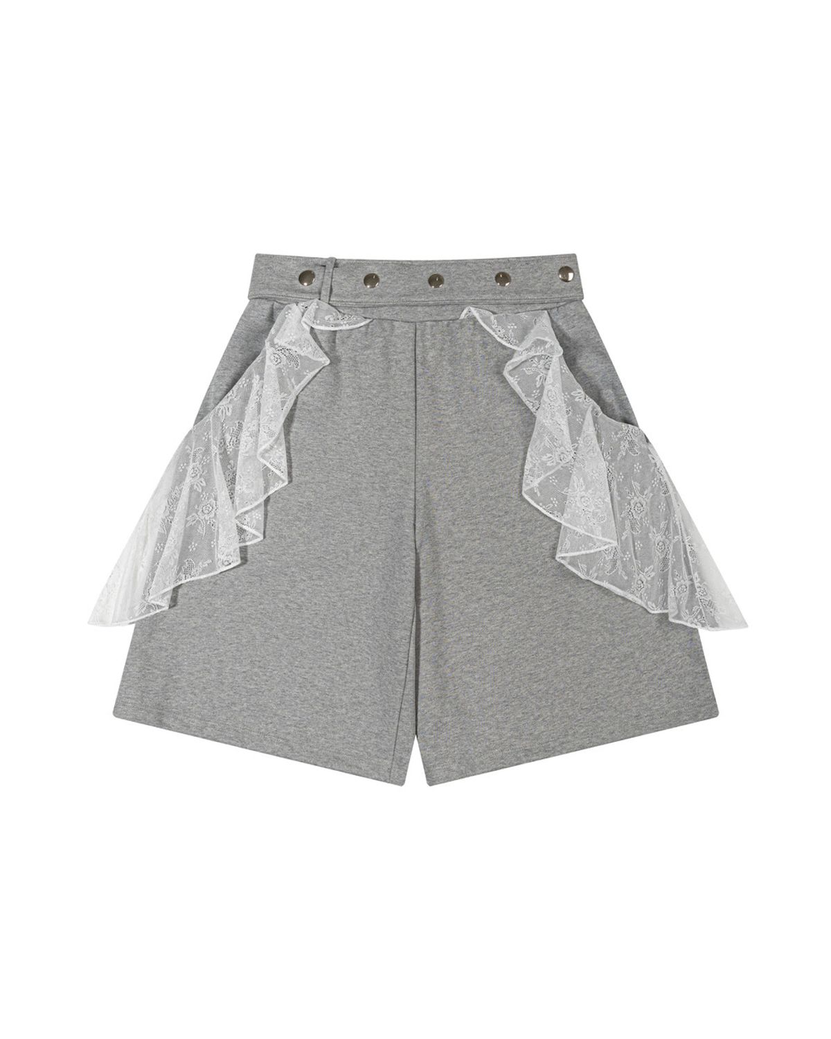 퓨레(PUREE) [2nd restock] Ruffle basketball shorts Melange