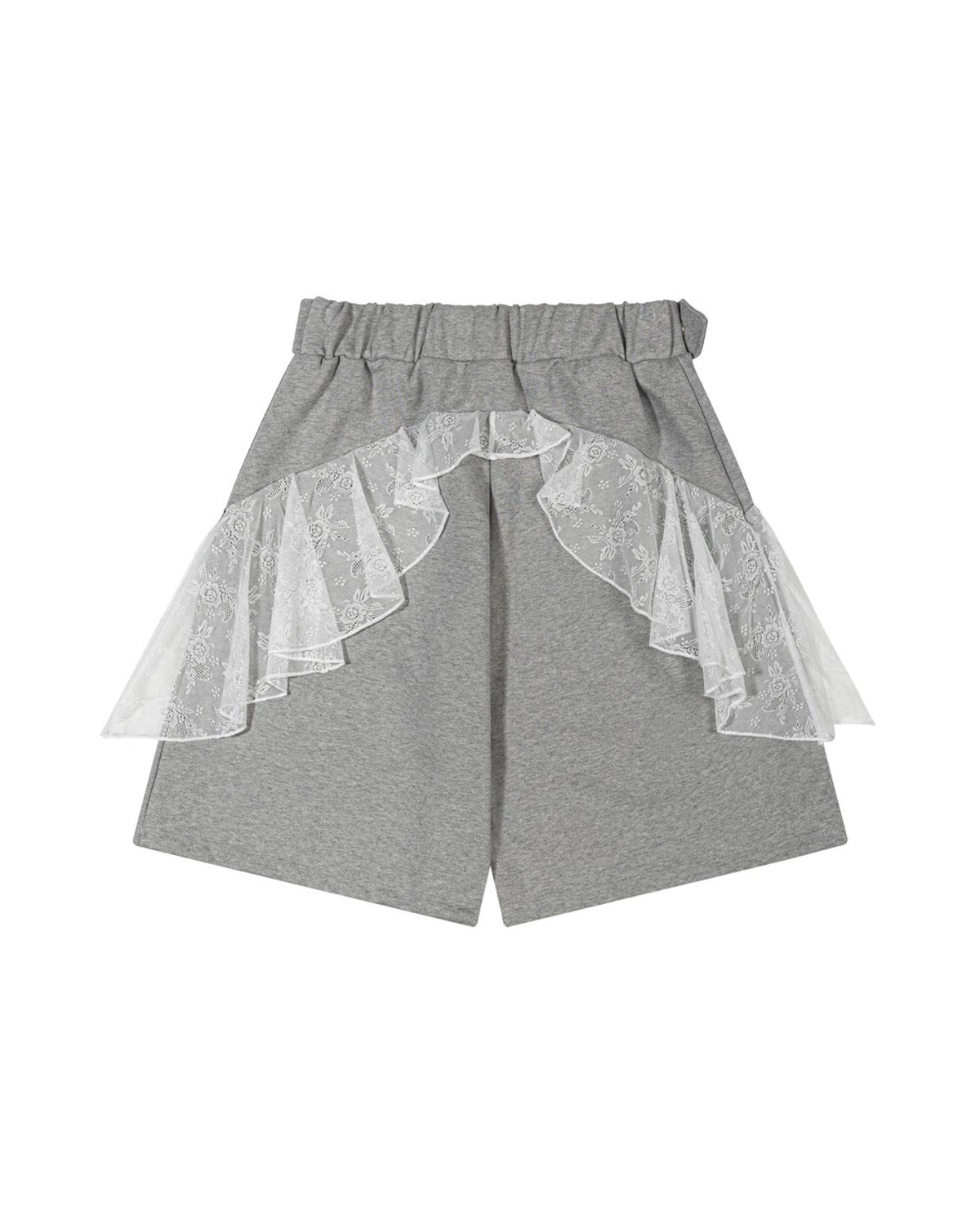 퓨레(PUREE) [2nd restock] Ruffle basketball shorts Melange