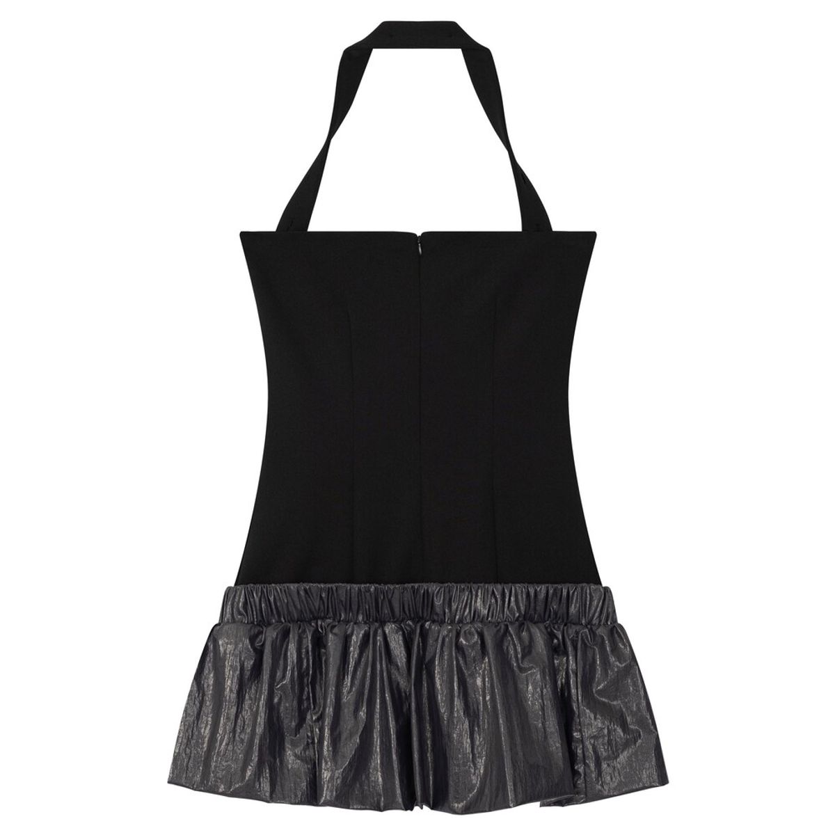 퓨레(PUREE) Button strap dress Black