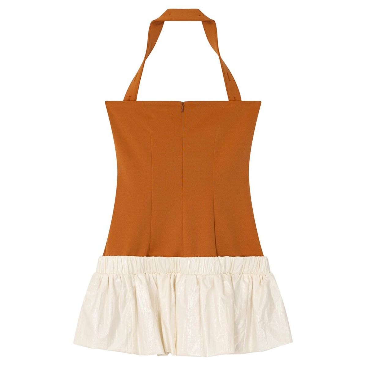 퓨레(PUREE) Button strap dress Caramel