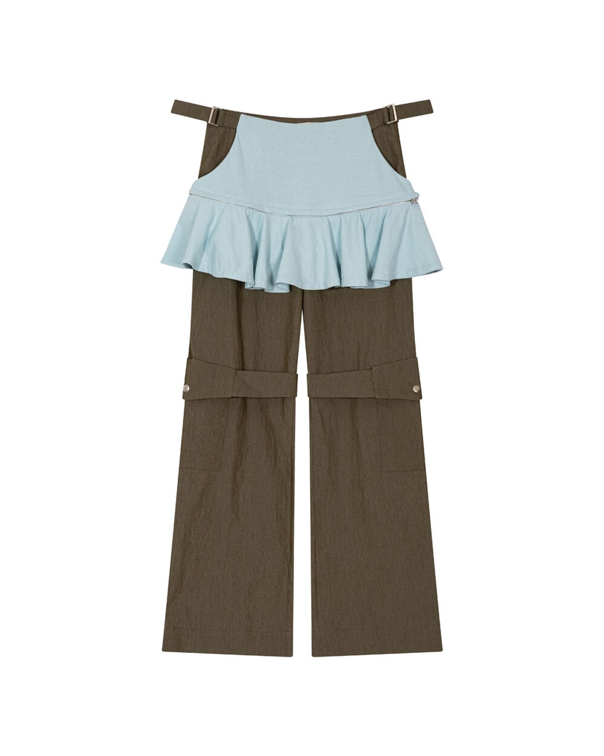 퓨레(PUREE) Skirt cargo pants Khaki