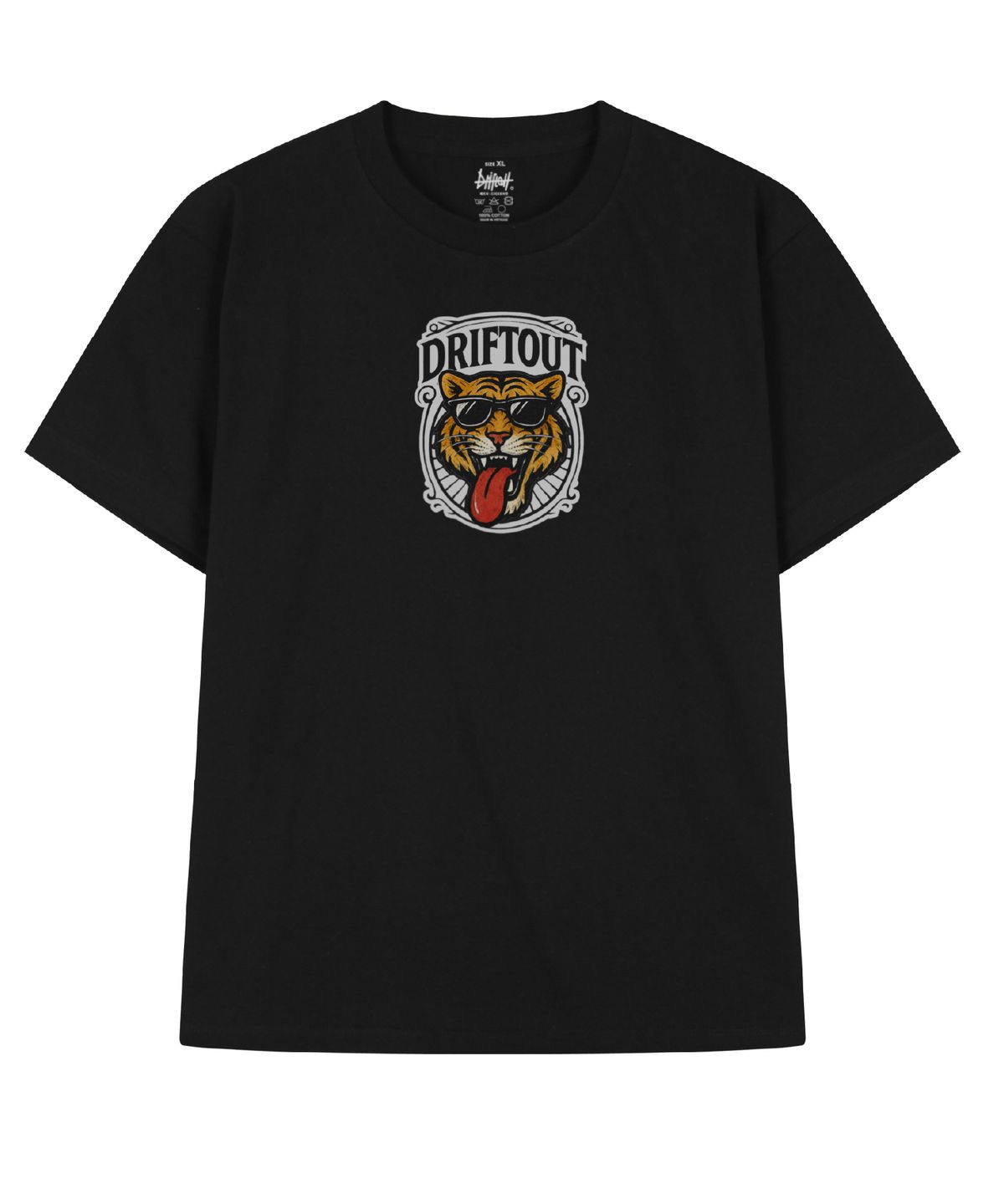 드리프트아웃(DRIFTOUT) 와일드 텅아웃 타이거 반팔 티셔츠 (3color)