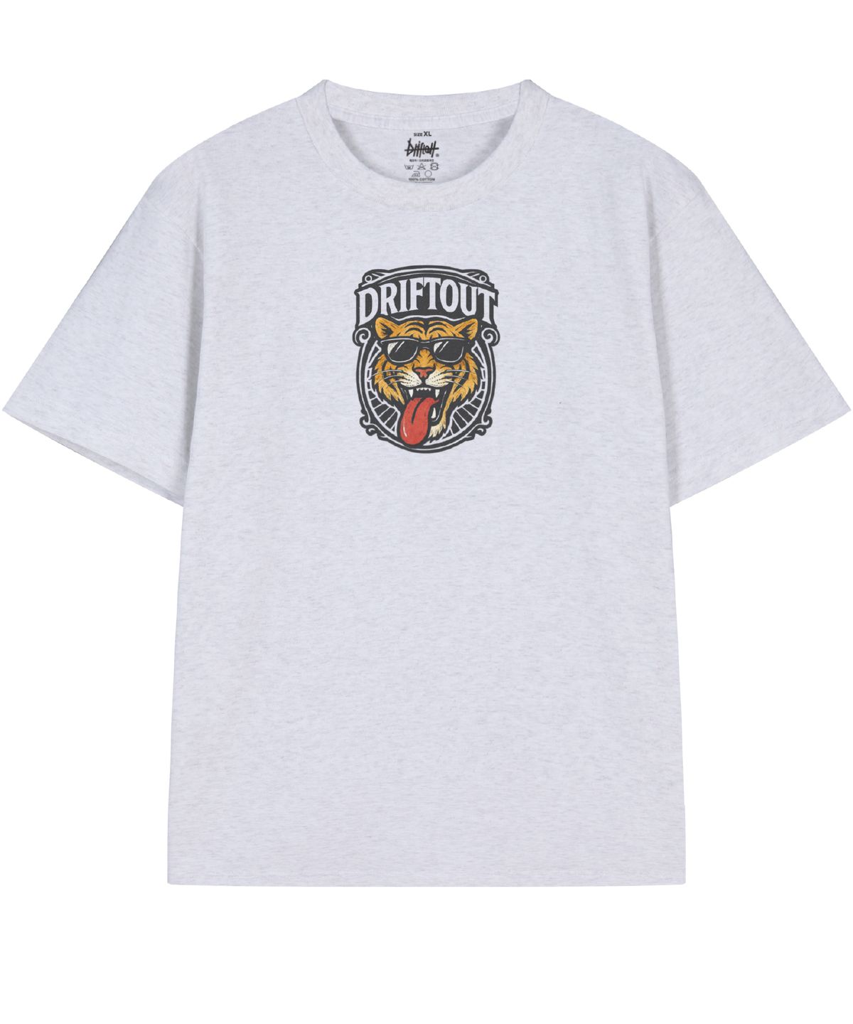 드리프트아웃(DRIFTOUT) 와일드 텅아웃 타이거 반팔 티셔츠 (3color)