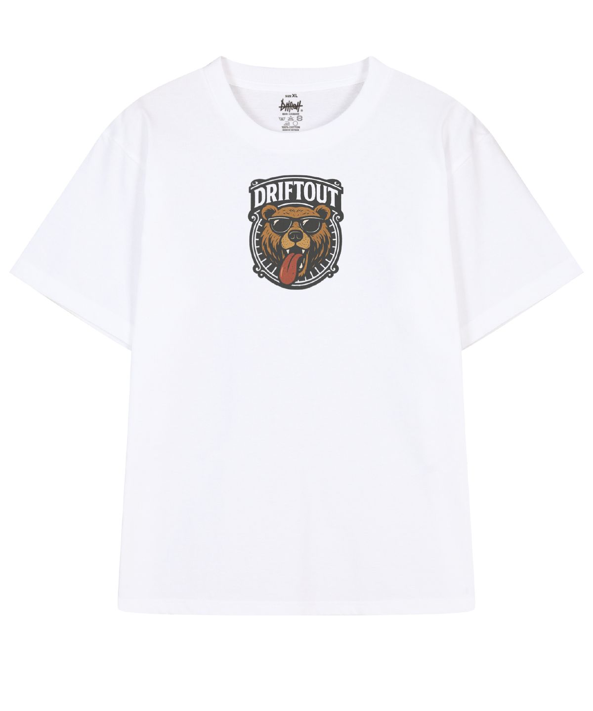 드리프트아웃(DRIFTOUT) 와일드 텅아웃 베어 반팔 티셔츠 (3color)