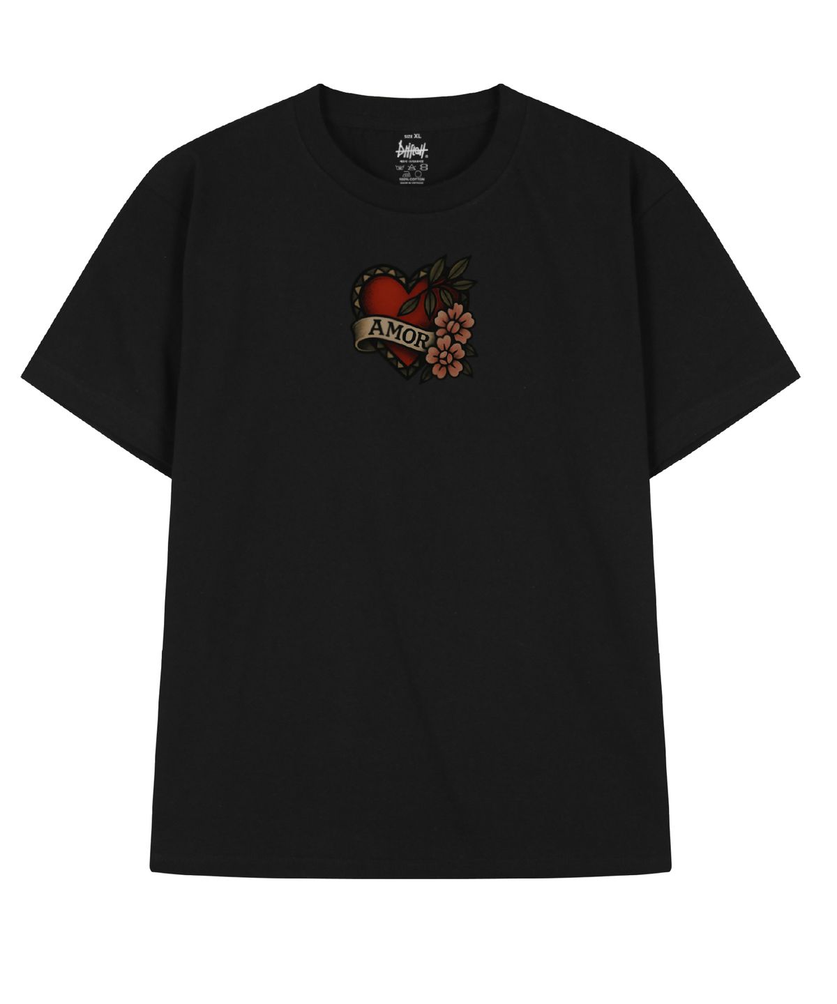 드리프트아웃(DRIFTOUT) 아모르 앤 쏜즈 하트 반팔 티셔츠 (3color)